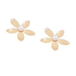 JOKER & WITCH Oleander Gold-Plated Beaded Floral Studs image 5