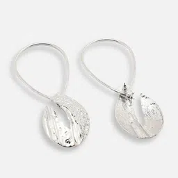 SOHI Silver-Plated Teardrop Shaped Drop Earrings image 4