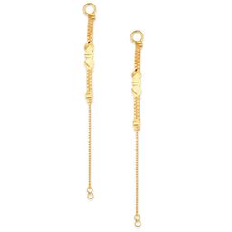 Vighnaharta Set Of 2 Gold-Plated Ear Chain image 3