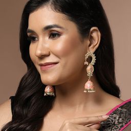PANASH Gold-Plated Contemporary Jhumkas-51