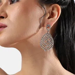 SOHI Gold Plated Drop Earrings image 4