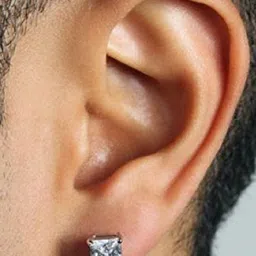 OOMPH Set Of 2 Cubic Zirconia Studded Square Studs image 4