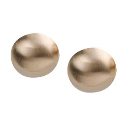 Silver Shine Gold-Toned Contemporary Studs Earrings image 4