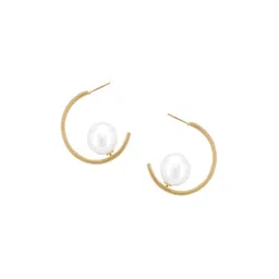 PRIVIU Set of 4 Gold Plated Artificial Beads Drop Earrings image 5