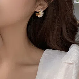 FIMBUL Circular Studs Earrings image 2