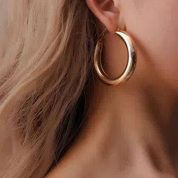 Goho Contemporary Hoop Earrings-21