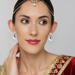 OOMPH Kundan Studded & Beaded Jewellery Set-picture-43