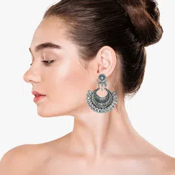 VAGHBHATT Silver Plated Drop errings image 3