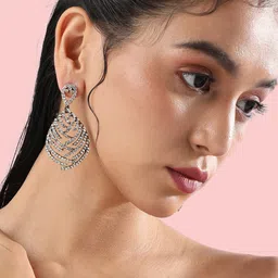 SOHI Gold Plated Drop Earrings image 5