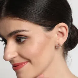 Anouk Set Of 2 Rose Gold-Plated Geometric Studs Earrings-10