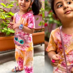 luyk Kids Tie & Dye DIY Night Suit Set-57