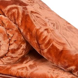 Comfowell Gold-Toned Ethnic Motifs Heavy Winter 300 GSM Double Bed Blanket-picture-25
