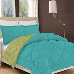 RF RELAXFEEL Green Geometric Heavy Winter 233 GSM Single Bed Comforter-image-55