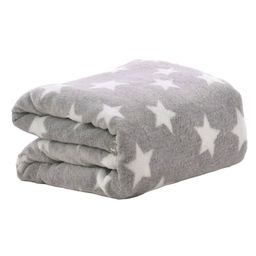 OyO Baby Grey Geometric Fleece Mild Winter Single Bed Blanket-image-72