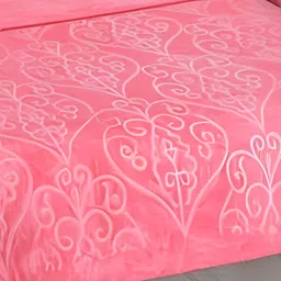 Comfowell Pink Floral Heavy Winter 400 GSM Single Bed Blanket-picture-3