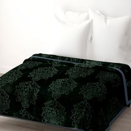 Comfowell Black Floral Microfiber Heavy Winter Double Bed Blanket-image-50