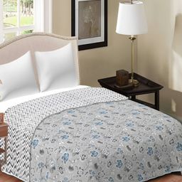 Comfowell Grey & White AC Room 150 GSM Single Bed Dohar-image-88