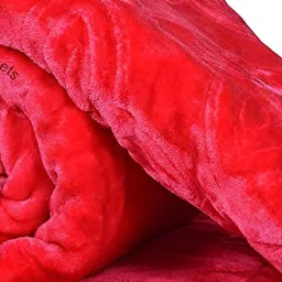 Comfowell Pink Floral Heavy Winter 300 GSM Double Bed Blanket-picture-7