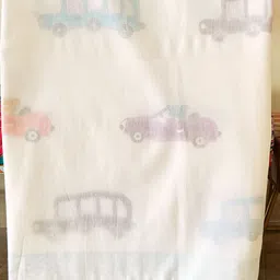 PLAYFUL STITCHES White & Pink Cartoon Characters Summer 210 GSM Single Bed Blanket-image-4