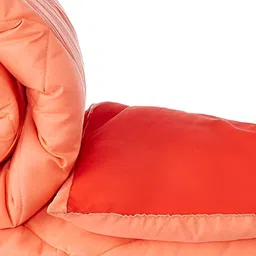 Comfowell Orange & Red Heavy Winter 110 GSM Double Bed Comforter-image-75