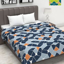 Divine Casa Blue & Green Set of 2 Mild Winter 120 GSM Double Bed Dohars-8