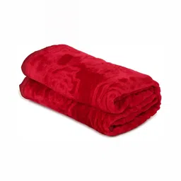 Comfowell Red Floral Heavy Winter 500 GSM Double Bed Blanket-image-50