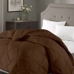 RAZZAI Brown Geometric Microfiber AC Room 150 GSM Double Bed Comforter-3