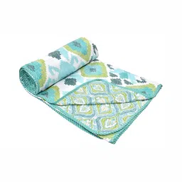 Comfowell Green & White AC Room 150 GSM Double Bed Dohar-image-31