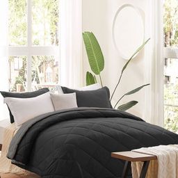 MAGICAL Black & Grey 350 GSM Double Bed Comforter-image-83