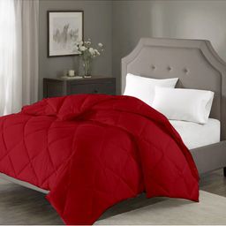 RAZZAI Burgundy Microfiber AC Room 150 GSM Double Bed Comforter-image-92