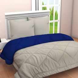 Comfowell Blue & Grey Heavy Winter 233 GSM Double Bed Comforter-image-86