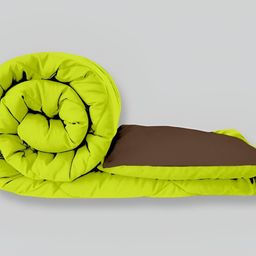 Comfowell Green & Brown Heavy Winter 233 GSM Double Bed Quilt-image-67