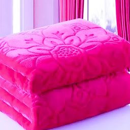 Comfowell Pink Ethnic Motifs Heavy Winter 300 GSM Double Bed Blanket-image-103