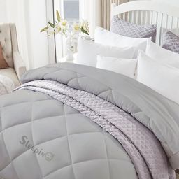 Sleepino Grey Microfiber 400 GSM Heavy Winter Double Bed Comforter-image-44