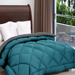 Comfowell Blue & Grey Heavy Winter 233 GSM Single Bed Quilt-image-84