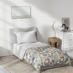 DDecor Live Beautiful Off White Geometric Mild Winter 150 GSM Pure Cotton Single Bed Dohar-picture-20