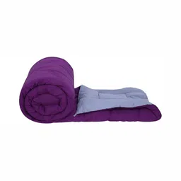 CHICERY Purple & Grey 200 GSM Single Bed Comforter-image-17