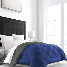 RF RELAXFEEL Blue & Grey Heavy Winter 233 GSM Single Bed Comforter-picture-9