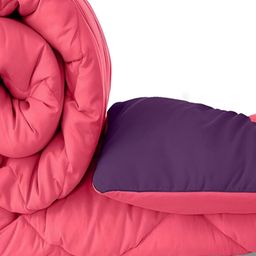 Comfowell Purple & Pink Heavy Winter 233 GSM Double Bed Quilt-image-39