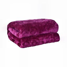 Comfowell Lavender Ethnic Motifs Heavy Winter 350 GSM Double Bed Blanket-image-40