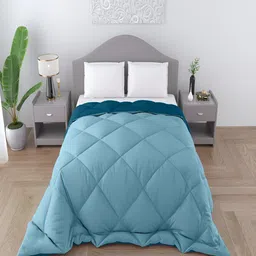 tundwal's Teal Blue Heavy Winter Reversible Single Bed Comforter-image-37