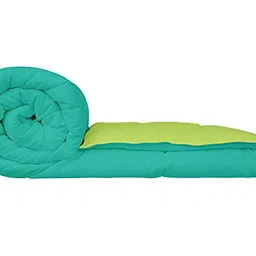 Comfowell Green & Sea Green Geometric Heavy Winter 110 GSM Double Bed Comforter-image-71