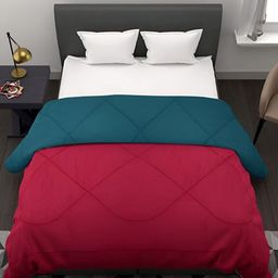 Comfowell Blue & Red Heavy Winter 233 GSM Single Bed Comforter-picture-8