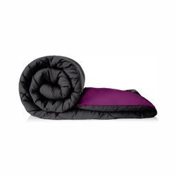 Comfowell Purple & Grey Heavy Winter 233 GSM Single Bed Quilt-image-76