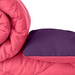 Comfowell Pink & Purple Heavy Winter 233 GSM Single Bed Comforter-11