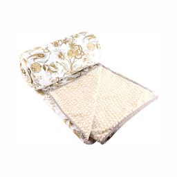 Comfowell Beige & White AC Room Floral 110 GSM Double Bed Dohar-image-88