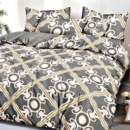 Comfowell Grey & Beige Heavy Winter 233 GSM Single Bed Comforter-picture-1