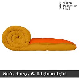 Comfowell Orange & Yellow Heavy Winter 233 GSM Double Bed Comforter-image-89