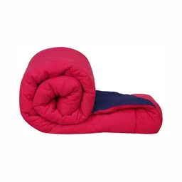 Comfowell Blue & Pink Heavy Winter 233 GSM Double Bed Comforter-image-35