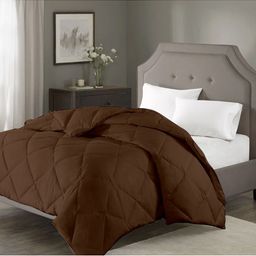 RAZZAI Brown Geometric Microfiber AC Room 150 GSM Single Bed Comforter-4